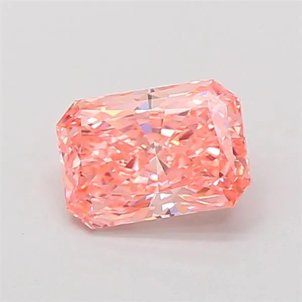 0.91ct Radiant Lab Grown Diamond (Colour Fancy Vivid Pink, Clarity VS1, IGI Certified)