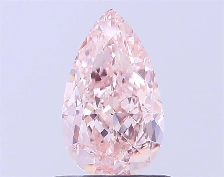0.92ct Pear Lab Grown Diamond (Colour Fancy Light Pink, Clarity VVS2, IGI Certified)
