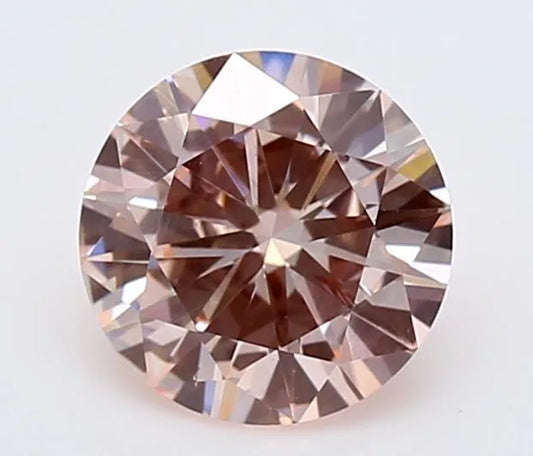 0.93ct Round Lab Grown Diamond (Colour Fancy Intense Pink, Clarity VS1, Cut EX, IGI Certified)