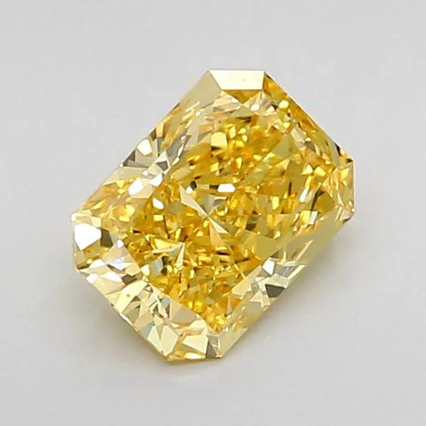 0.96ct Radiant Lab Grown Diamond (Colour Fancy Vivid Yellow, Clarity VS1, IGI Certified)