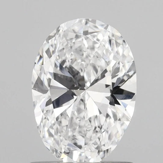0.99ct Oval Lab Grown Diamond (Colour D, Clarity VVS2, IGI Certified)