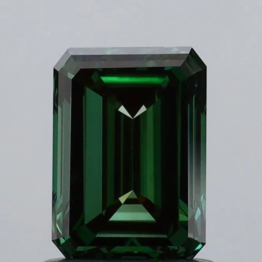 1.00ct Emerald Lab Grown Diamond (Colour Fancy Deep Green, Clarity VS2, IGI Certified)