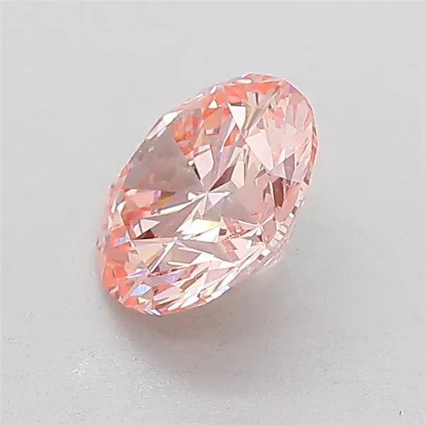 1.00ct Round Lab Grown Diamond (Colour Fancy Vivid Pink, Clarity VS1, Cut ID, IGI Certified)