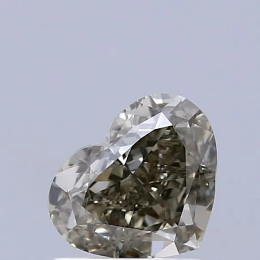1.01ct Heart Natural Diamond (Colour Fancy Dark Gray, Clarity VVS2, GIA Certified)