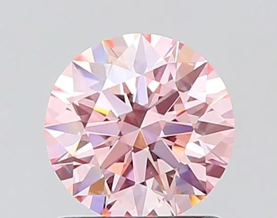 1.01ct Round Lab Grown Diamond (Colour Fancy Pink, Clarity VVS2, Cut ID, IGI Certified)