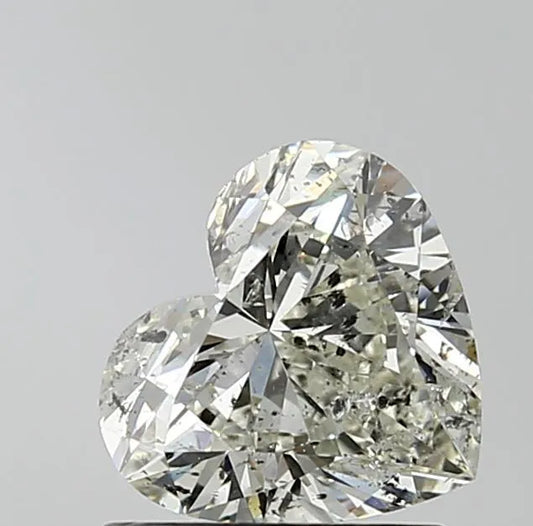 1.02ct Heart Natural Diamond (Colour I, Clarity SI2, Cut EX, IGI Certified)