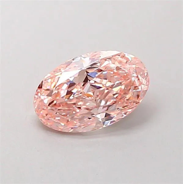 1.02ct Oval Lab Grown Diamond (Colour Fancy Brown Pink, Clarity SI2, IGI Certified)