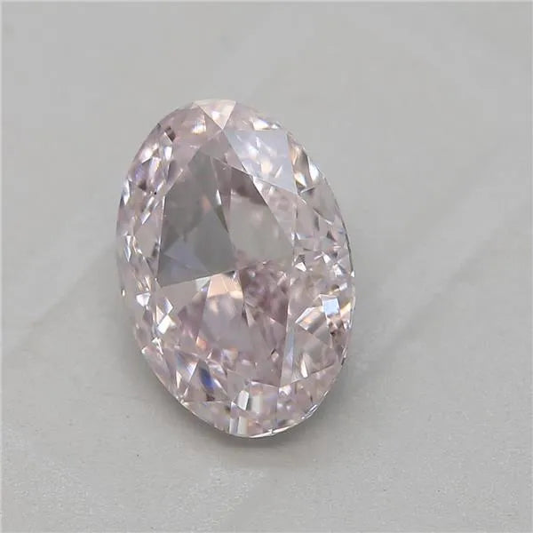 1.02ct Oval Natural Diamond (Colour Light Pink, Clarity VS2, GIA Certified)
