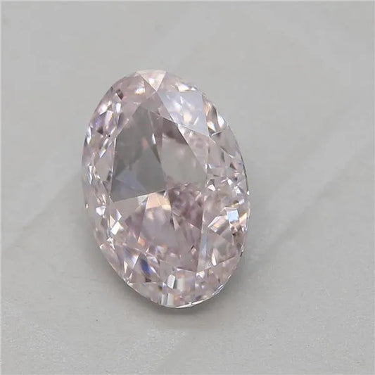 1.02ct Oval Natural Diamond (Colour Light Pink, Clarity VS2, GIA Certified)