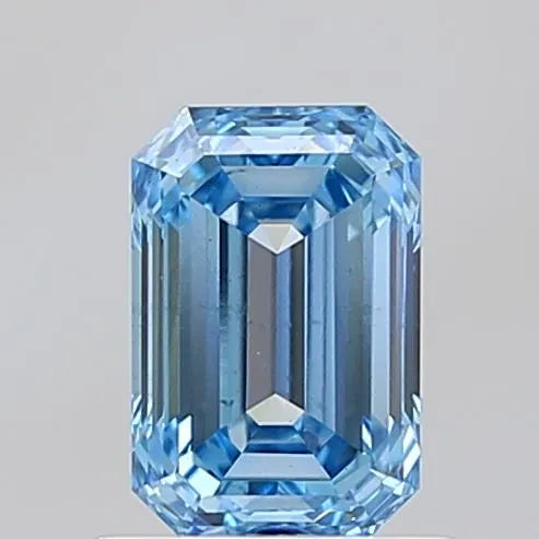 1.04ct Emerald Lab Grown Diamond (Colour Fancy Intense Blue, Clarity VS2, IGI Certified)