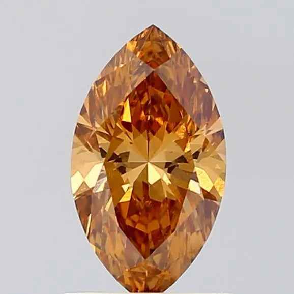 1.04ct Marquise Lab Grown Diamond (Colour Fancy Orangey Brown, Clarity VS1, IGI Certified)