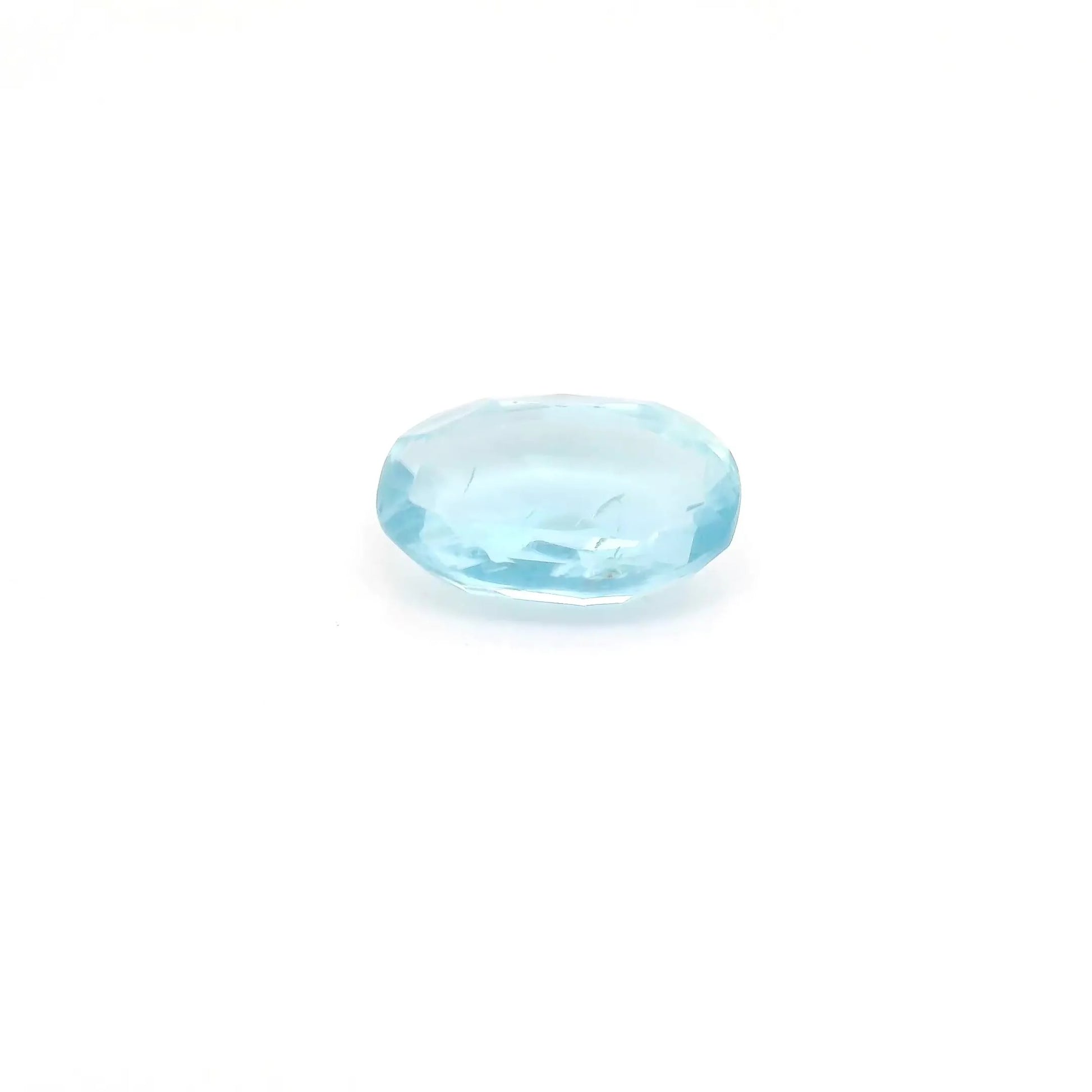 1.06ct Oval Natural Aquamarine (Colour Blue, Clarity Slightly Included, Cut Faceted)