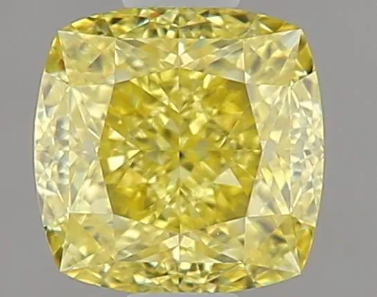1.11ct Cushion brilliant Natural Diamond (Colour Fancy Intense Yellow, Clarity VS1, GIA Certified)