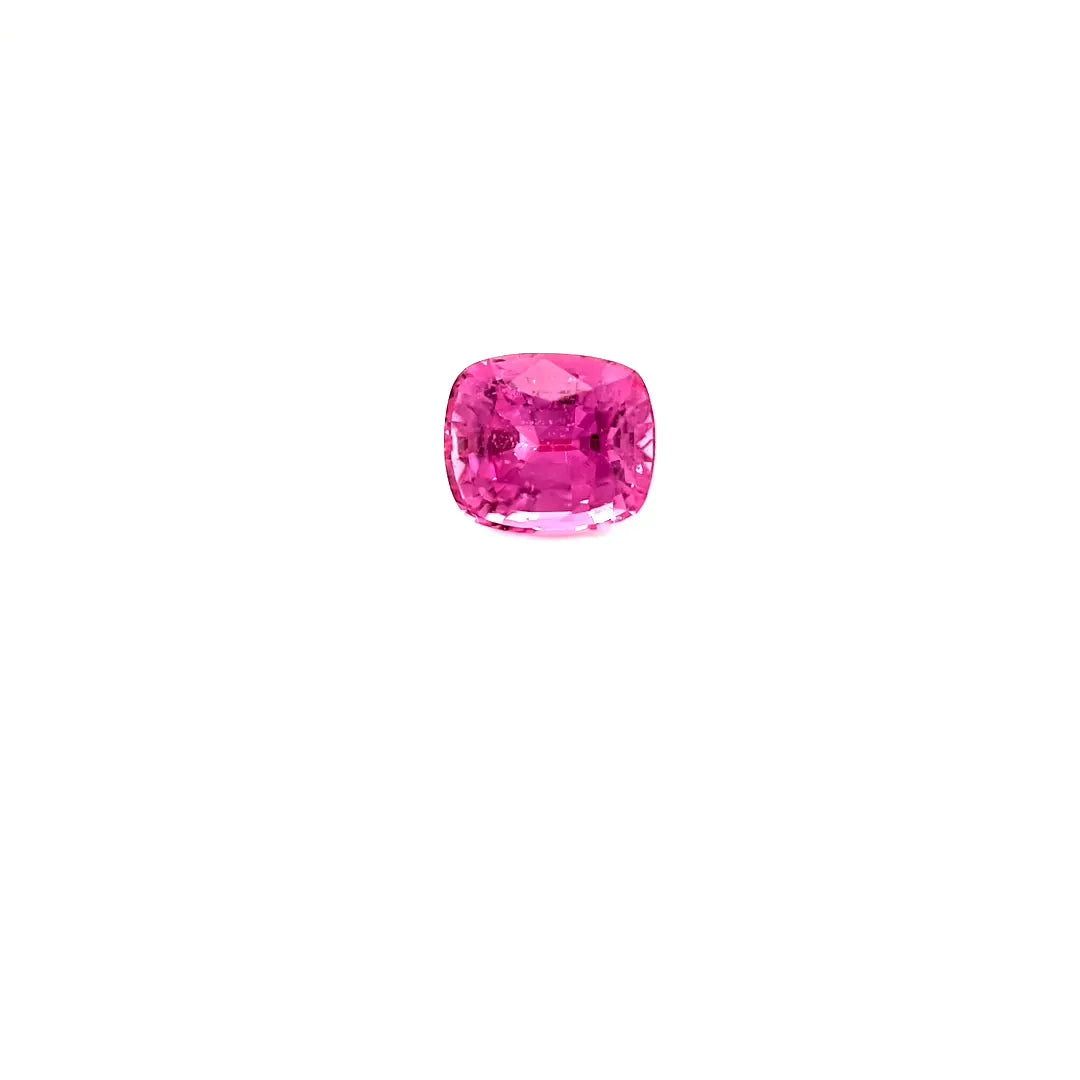 1.13ct Cushion Natural Sapphire (Colour Pink, Clarity Slightly Included, Cut Faceted)