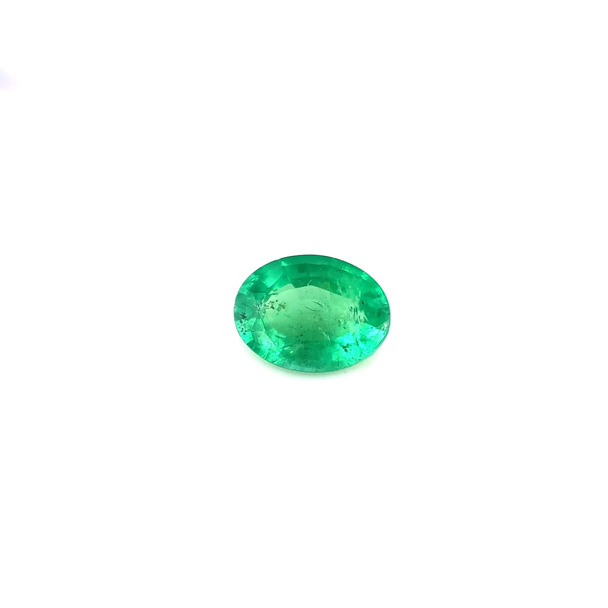 1.14ct Oval Natural Emerald (Colour Green, Clarity Slightly Included, Cut Faceted)