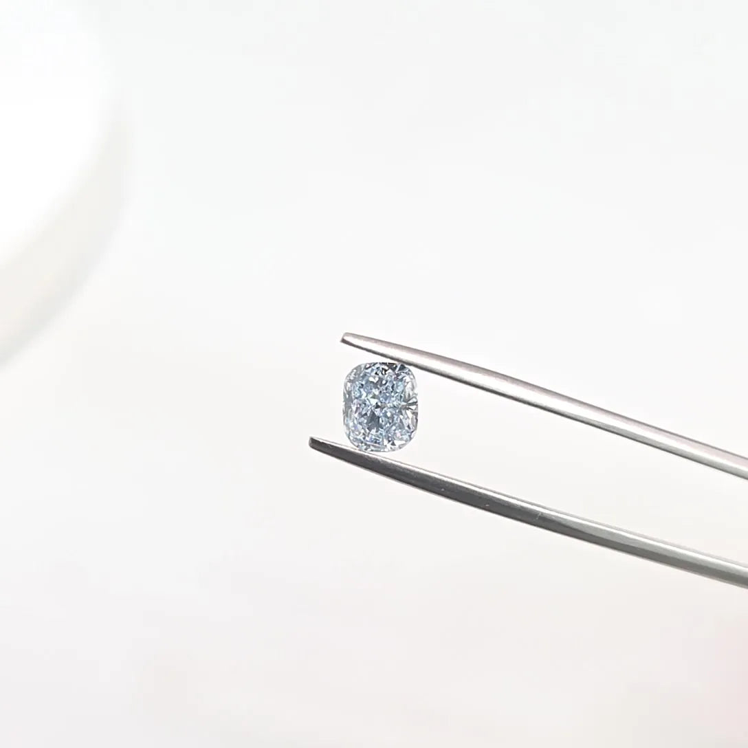 1.21ct Cushion modified Lab Grown Diamond (Colour Fancy Light Blue, Clarity VVS2, IGI Certified)