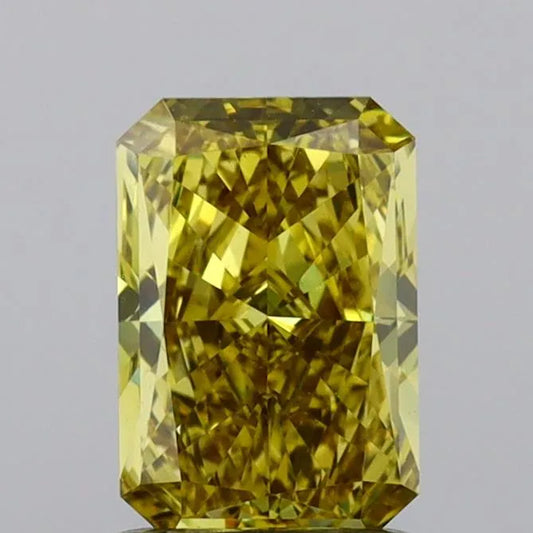 1.23ct Radiant Lab Grown Diamond (Colour Fancy Vivid Yellow, Clarity VS1, IGI Certified)