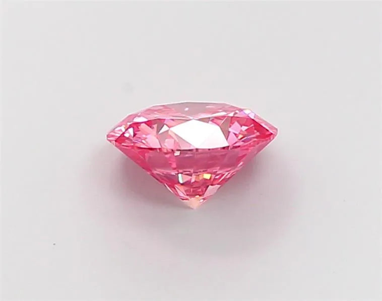 1.28ct Round Lab Grown Diamond (Colour Fancy Vivid Pink, Clarity VS1, Cut EX, IGI Certified)