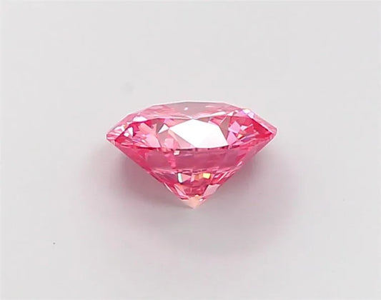 1.28ct Round Lab Grown Diamond (Colour Fancy Vivid Pink, Clarity VS1, Cut EX, IGI Certified)