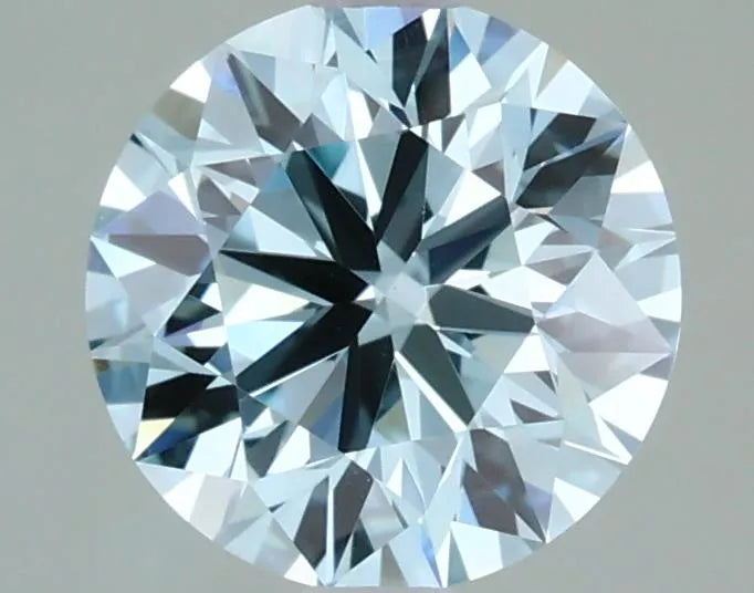 1.29ct Round Lab Grown Diamond (Colour Fancy Light Greenish Blue, Clarity VS1, Cut ID, IGI Certified)