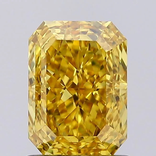 1.32ct Radiant Lab Grown Diamond (Colour Fancy Vivid Yellow, Clarity VVS2, IGI Certified)