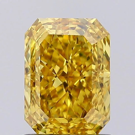 1.32ct Radiant Lab Grown Diamond (Colour Fancy Vivid Yellow, Clarity VVS2, IGI Certified)
