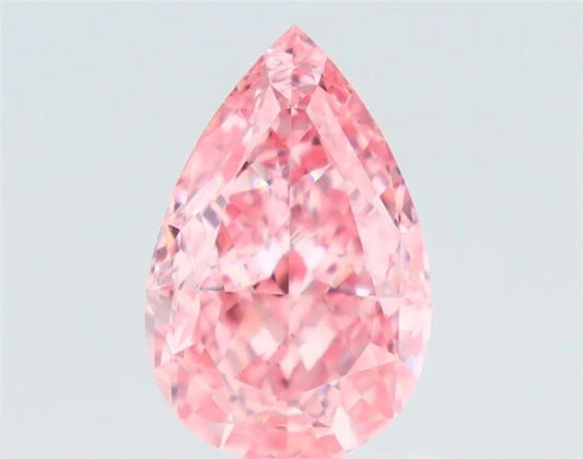 1.41ct Pear Natural Diamond (Colour Fancy Intense Orangey Pink, Clarity VS2, GIA Certified)