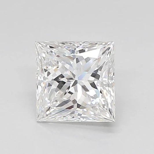 1.42ct Princess Lab Grown Diamond (Colour D, Clarity IF, Cut EX, IGI Certified)
