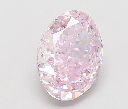 1.51ct Oval Natural Diamond (Colour Fancy Purplish Pink, Clarity SI2, GIA Certified)