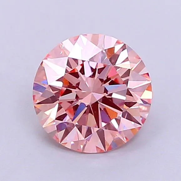 1.52ct Round Lab Grown Diamond (Colour Fancy Intense Pink, Clarity VS2, Cut ID, IGI Certified)
