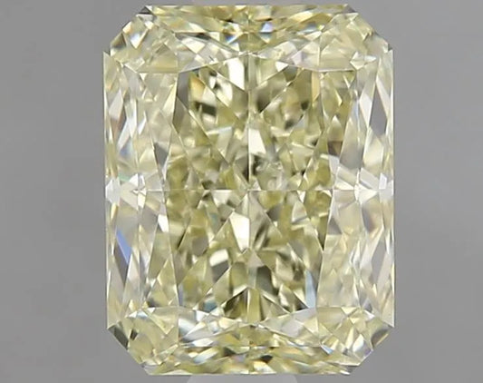 1.55ct Radiant Natural Diamond (Colour Fancy Light Greenish Yellow, Clarity VS1, GIA Certified)