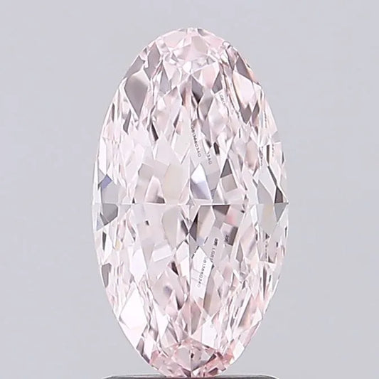 1.56ct Oval Lab Grown Diamond (Colour Fancy Intense Pink, Clarity VVS2, IGI Certified)