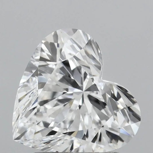 1.57ct Heart Lab Grown Diamond (Colour D, Clarity IF, IGI Certified)
