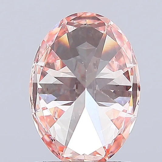 1.57ct Oval Lab Grown Diamond (Colour Fancy Intense Pink, Clarity VS1, IGI Certified)