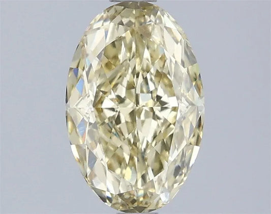 1.59ct Oval Lab Grown Diamond (Colour Fancy Yellow, Clarity VVS2, IGI Certified)