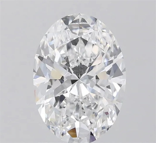1.60ct Oval Lab Grown Diamond (Colour D, Clarity VVS2, IGI Certified)