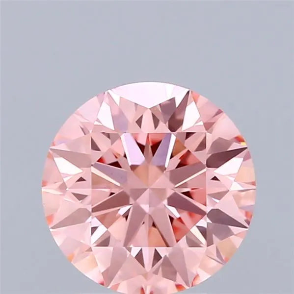 1.68ct Round Lab Grown Diamond (Colour Fancy Vivid Pink, Clarity VVS2, Cut ID, IGI Certified)