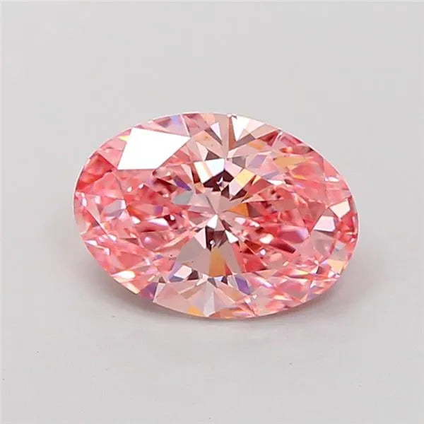 1.70ct Oval Lab Grown Diamond (Colour Fancy Vivid Pink, Clarity VS1, IGI Certified)