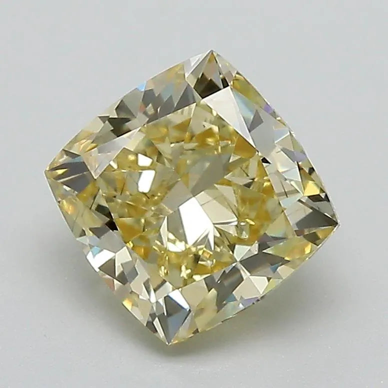 1.99ct Cushion modified Lab Grown Diamond (Colour Fancy Yellow, Clarity VS2, IGI Certified)