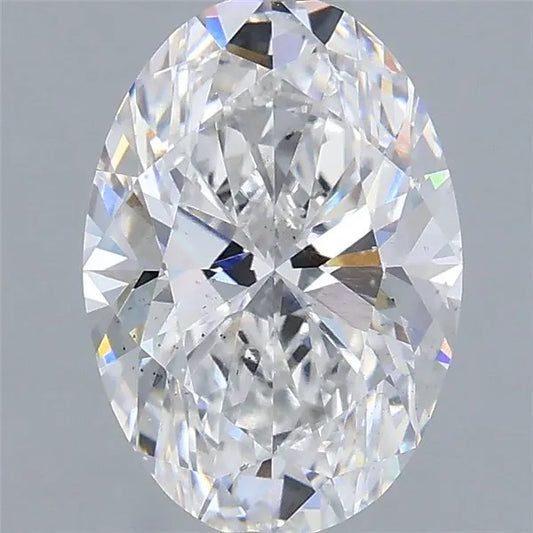 2.00ct Oval Lab Grown Diamond (Colour D, Clarity SI1, IGI Certified)
