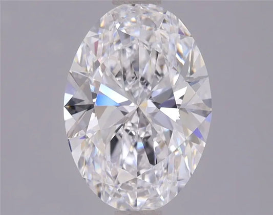 2.00ct Oval Lab Grown Diamond (Colour D, Clarity VVS1, IGI Certified)