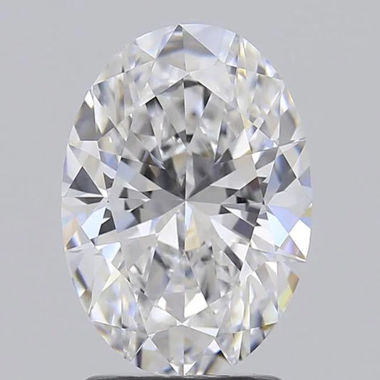 2.00ct Oval Lab Grown Diamond (Colour D, Clarity VVS2, IGI Certified)