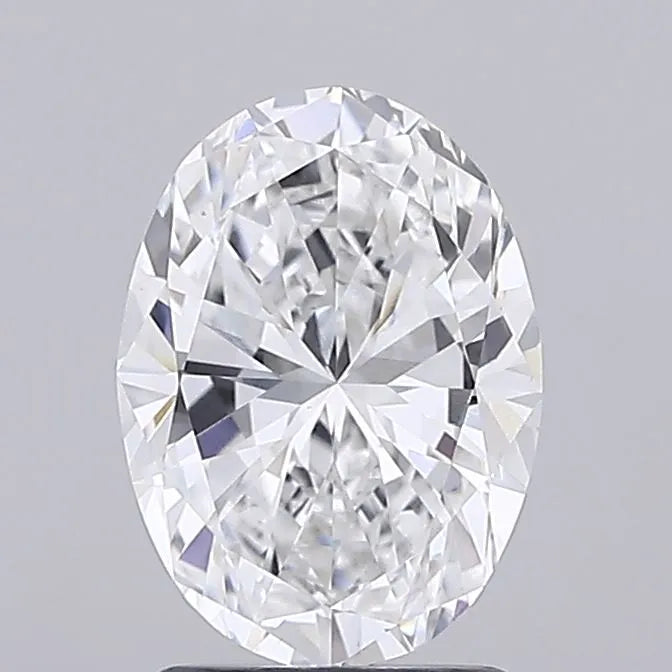2.00ct Oval Lab Grown Diamond (Colour E, Clarity VVS2, IGI Certified)