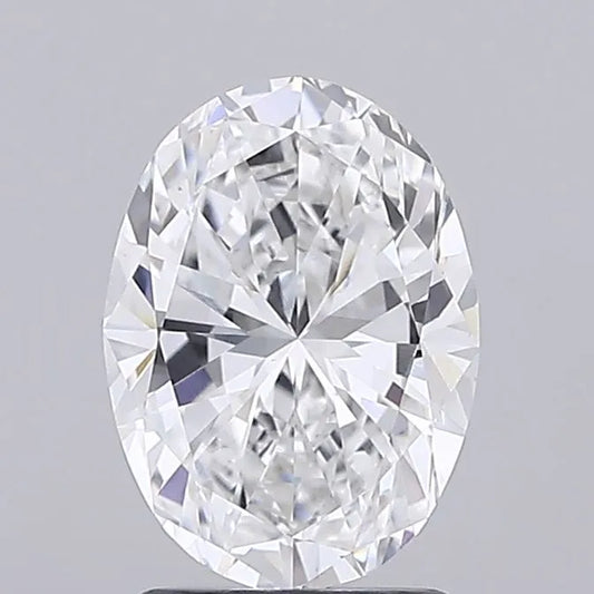 2.00ct Oval Lab Grown Diamond (Colour E, Clarity VVS2, IGI Certified)