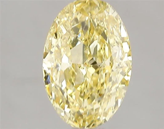 2.00ct Oval Lab Grown Diamond (Colour Fancy Vivid Yellow, Clarity SI2, IGI Certified)