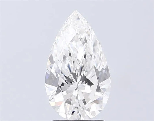 2.00ct Pear Lab Grown Diamond (Colour D, Clarity VS2, IGI Certified)