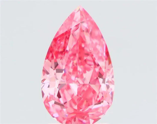 2.01ct Pear Natural Diamond (Colour Fancy Vivid Purplish Pink, Clarity VVS2, GIA Certified)