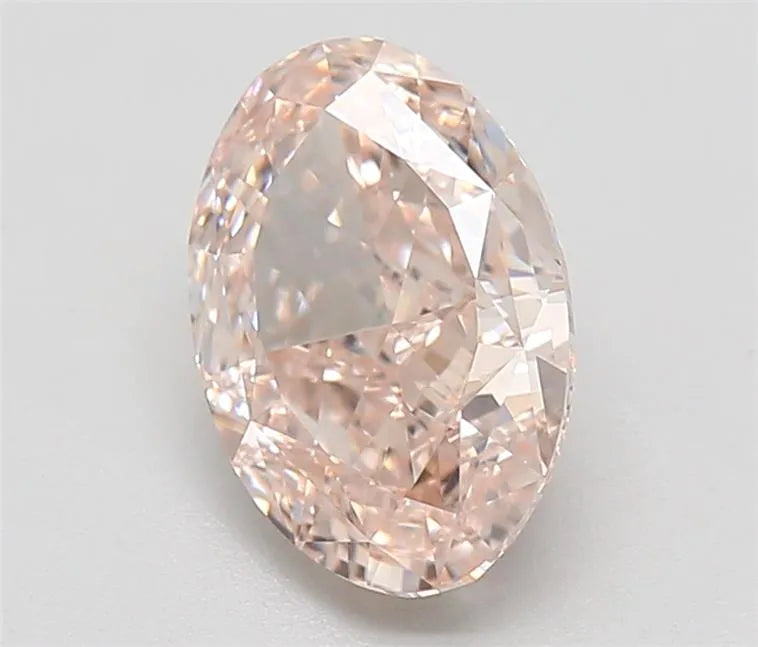 2.02ct Oval Natural Diamond (Colour Fancy Light Pinkish Brown, Clarity IF, GIA Certified)
