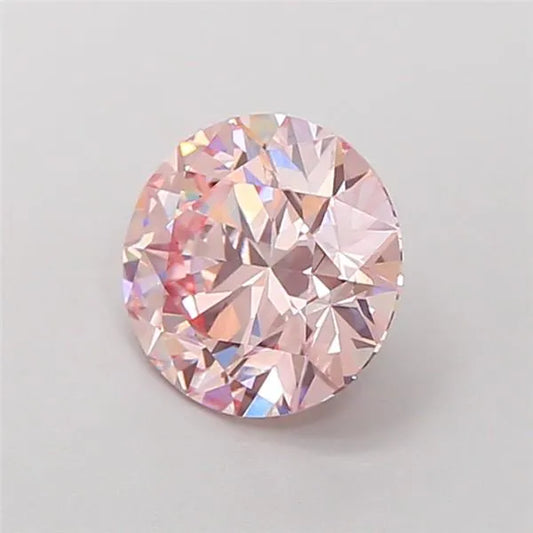 2.02ct Round Lab Grown Diamond (Colour Fancy Pink, Clarity VVS2, Cut ID, IGI Certified)