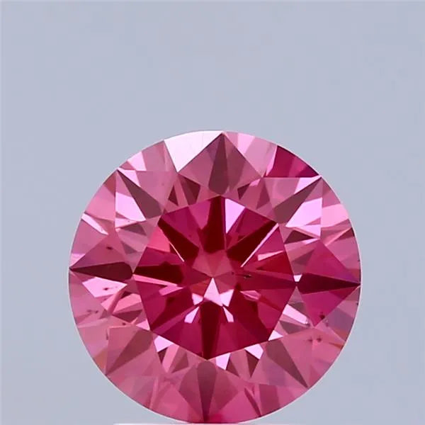 2.05ct Round Lab Grown Diamond (Colour Fancy Vivid Pink, Clarity VS2, Cut ID, IGI Certified)